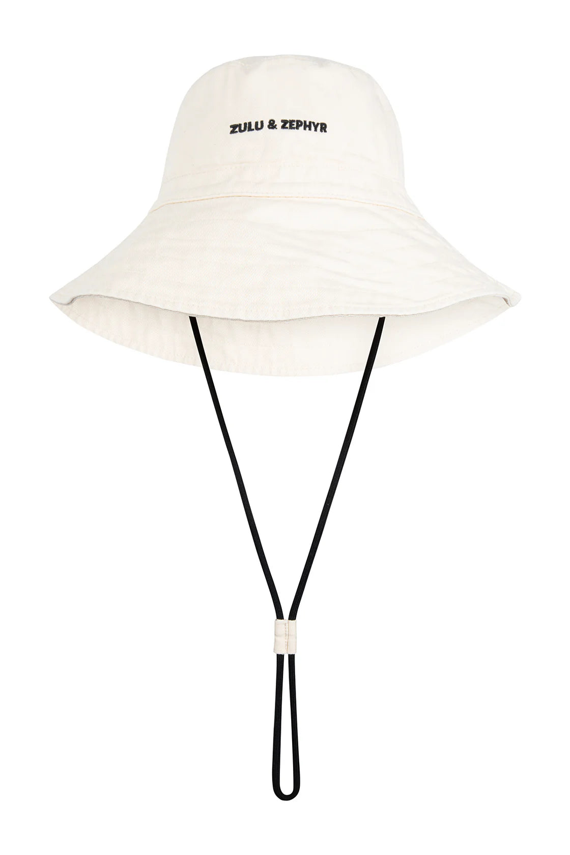 ZULU & ZEPHYR LOGO BUCKET HAT - COCONUT