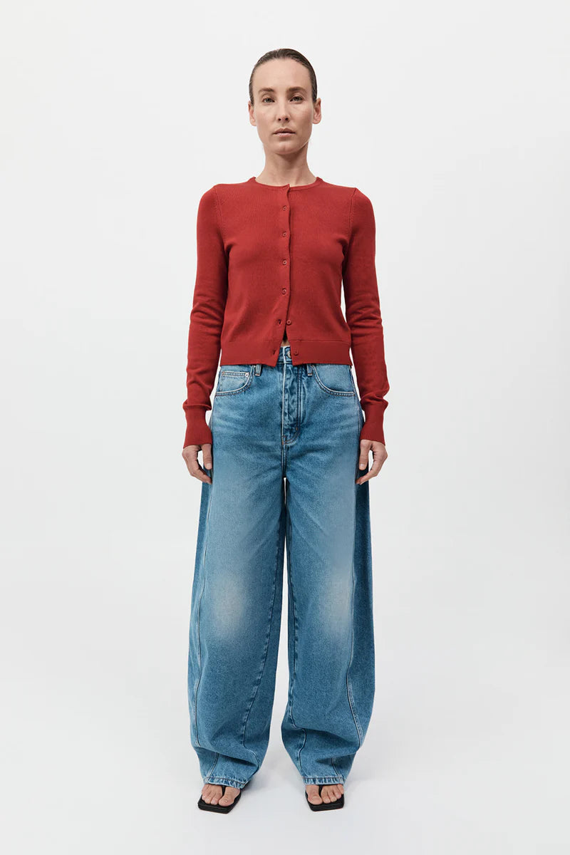 CLASSIC CARDIGAN - ROSSO