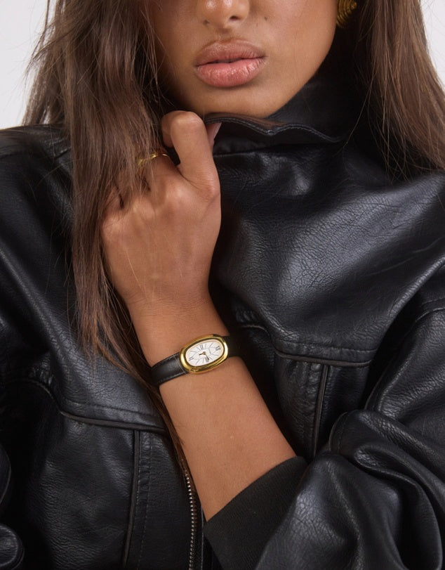 (PRE-ORDER) BRIDGETTE WATCH - GOLD/BLACK