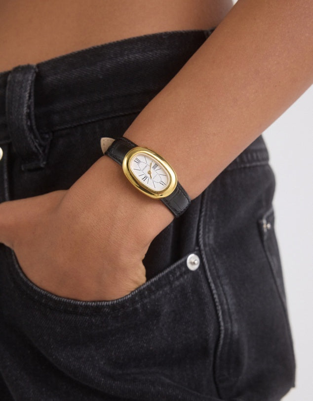 (PRE-ORDER) BRIDGETTE WATCH - GOLD/BLACK