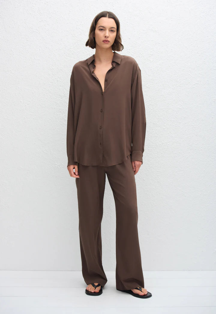 DRAWSTRING TROUSER - TRUFFLE
