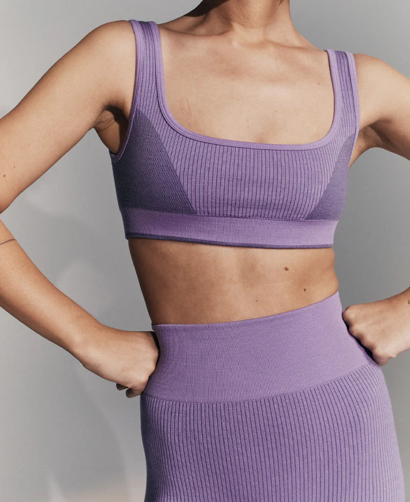 CLASSIC WOOL BRALET - IRIS