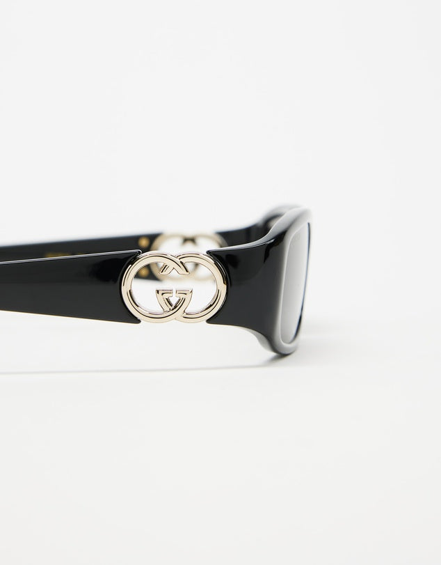 GUCCI RECTANGLE SUNGLASSES GG1661S001 - BLACK