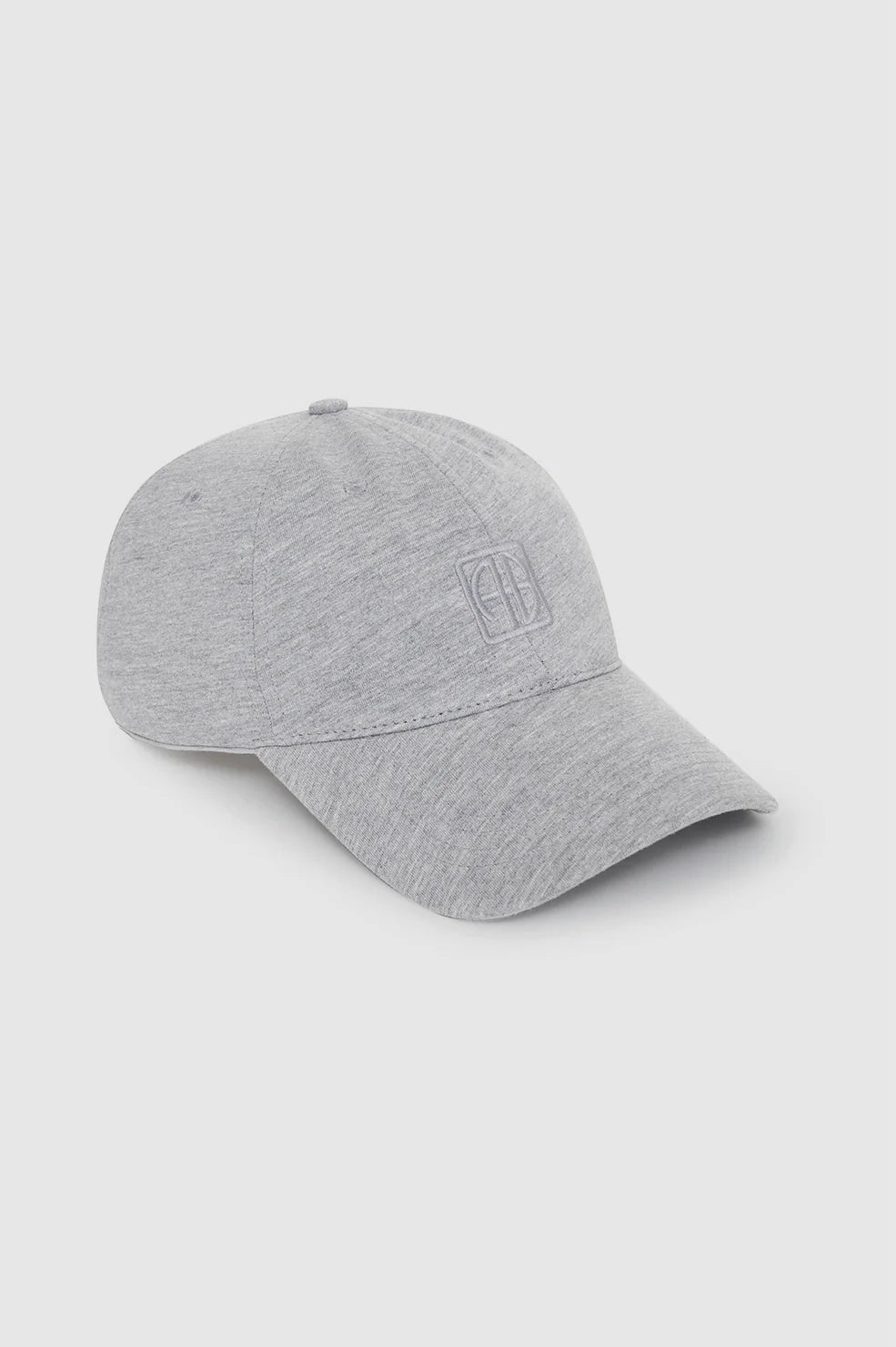 JEREMY BASEBALL CAP FRAMED MONOGRAM - HEATHER GREY