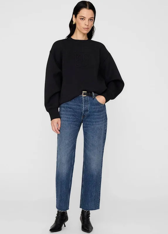 ALTO SWEATSHIRT FRAMED MONOGRAM - BLACK