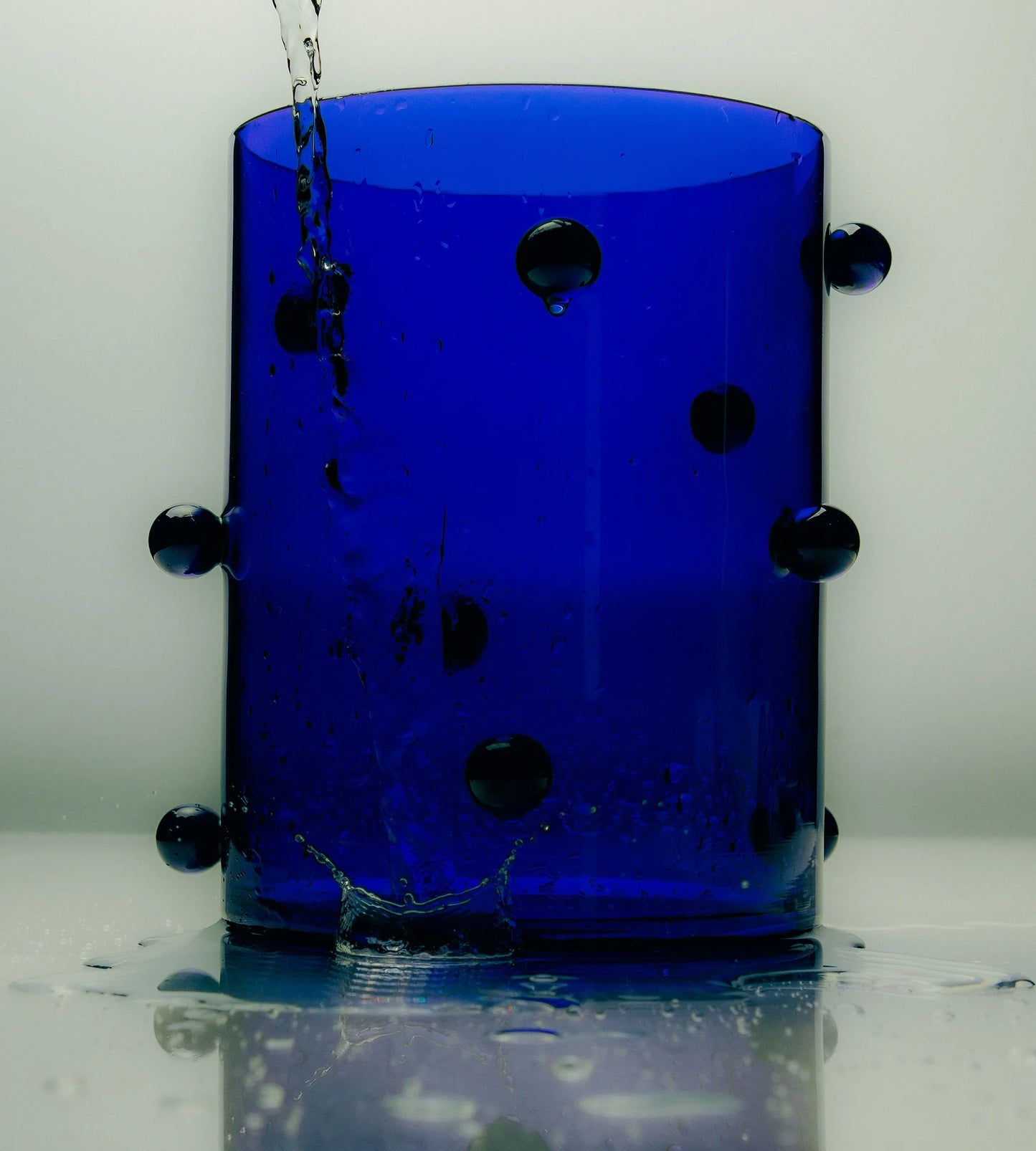 POMPONETTE VASE - INDIGO