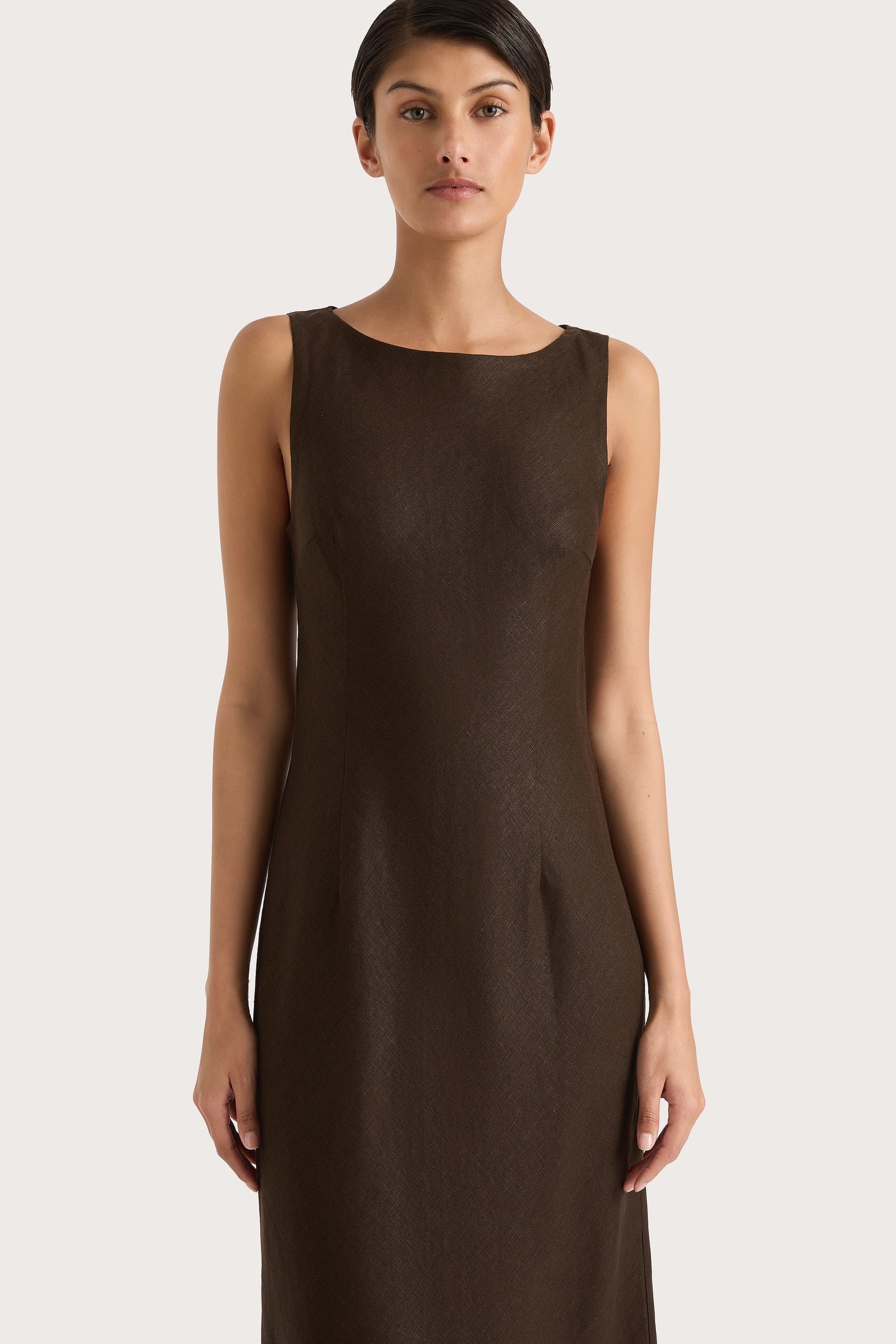 LYDIE MAXI DRESS - COFFEE