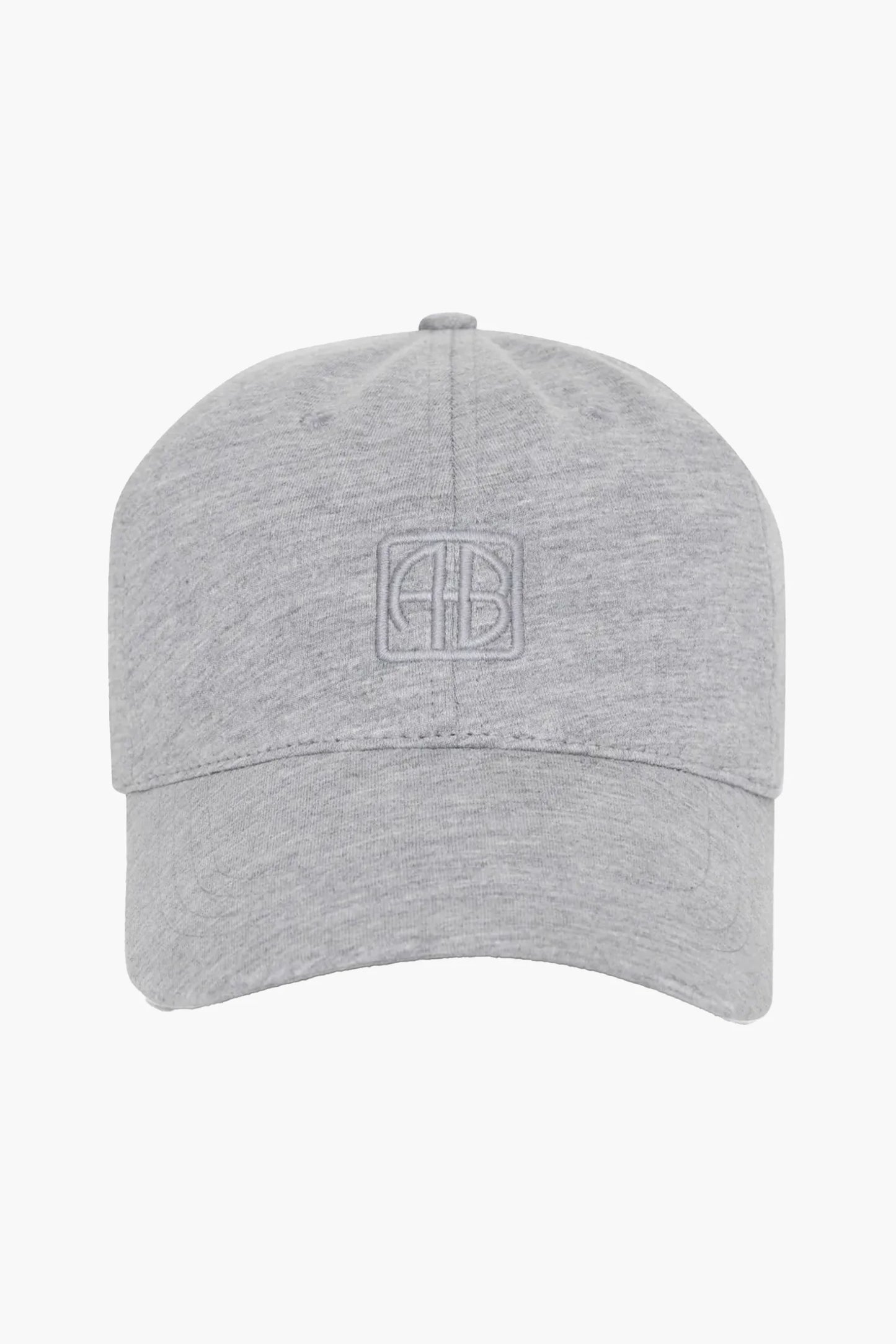 JEREMY BASEBALL CAP FRAMED MONOGRAM - HEATHER GREY