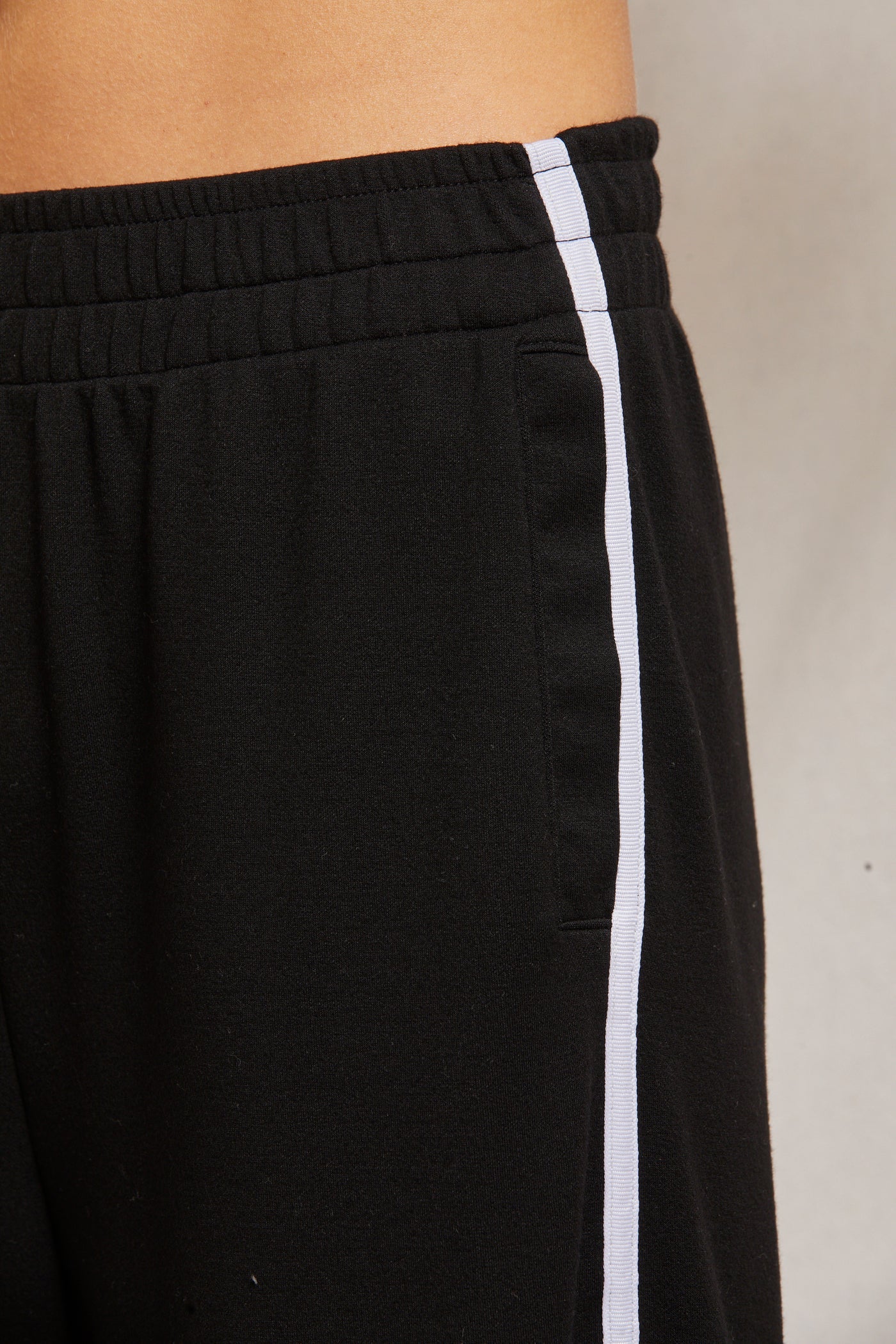 NADIA PANT - TRUE BLACK WHITE STRIPE