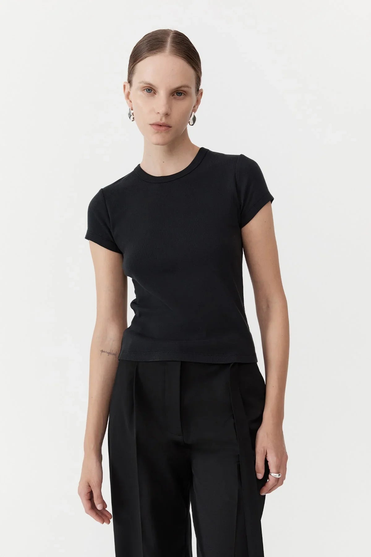 ORGANIC COTTON BABY TEE - BLACK