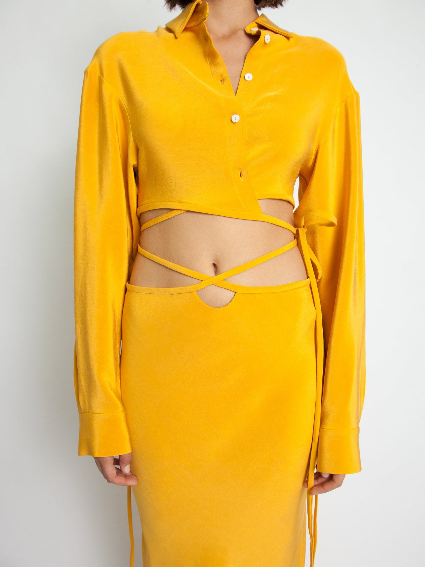 LOOPHOLE BIAS TIE SKIRT- MANGO