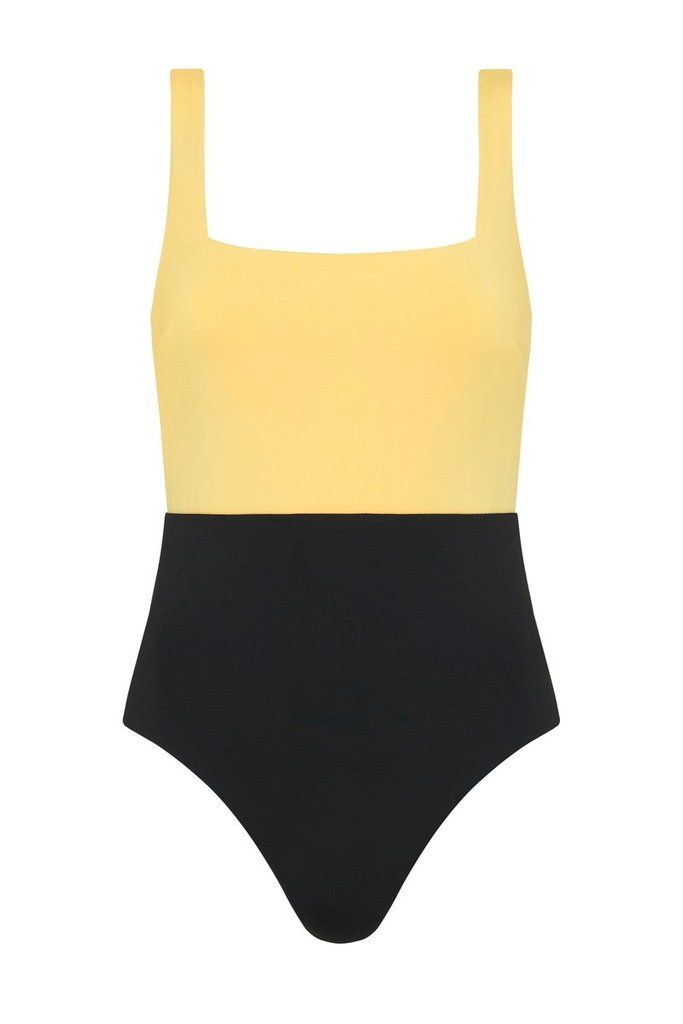 MARLEY ONEPIECE - BUTTER / BLACK