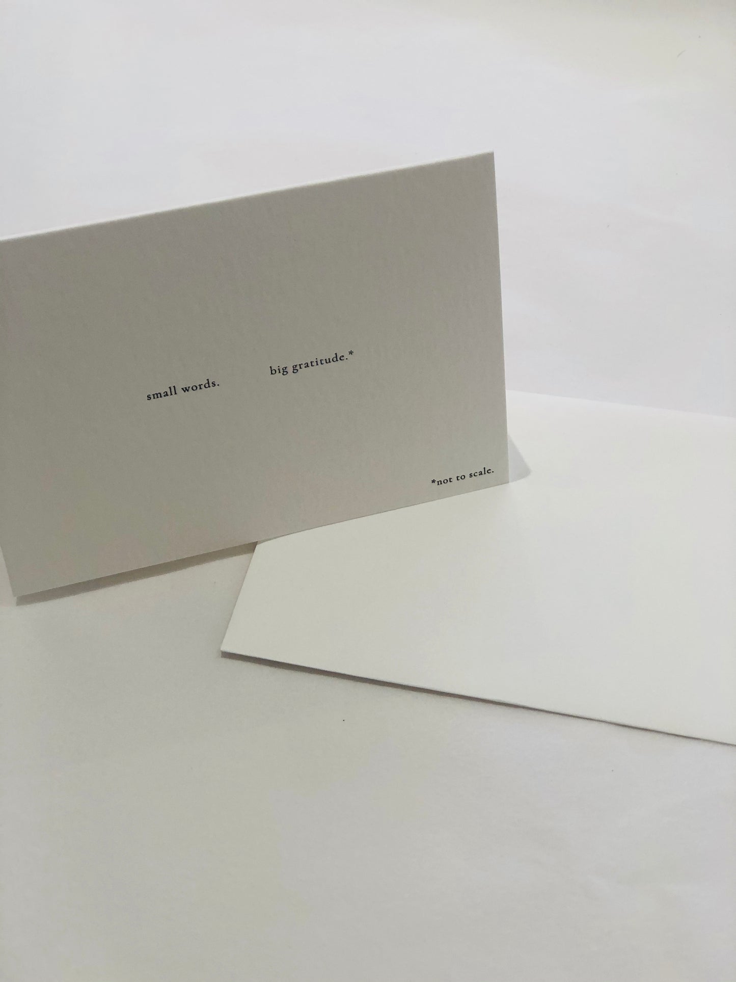 LETTER PRESS THANK YOU GIFT CARD