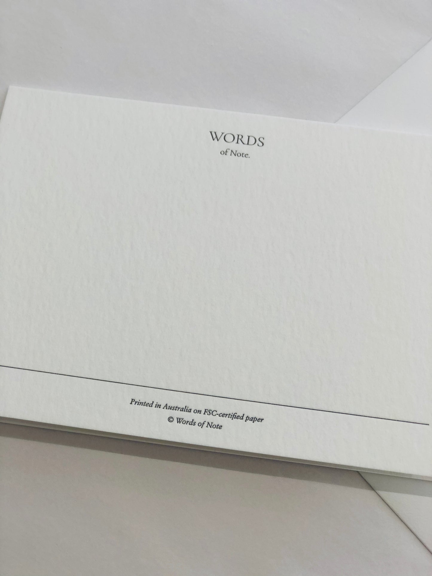 LETTER PRESS THANK YOU GIFT CARD