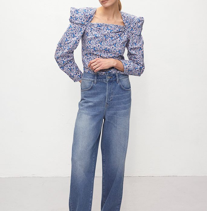 YONI TOP - LIBERTY'S GARDEN PRINT