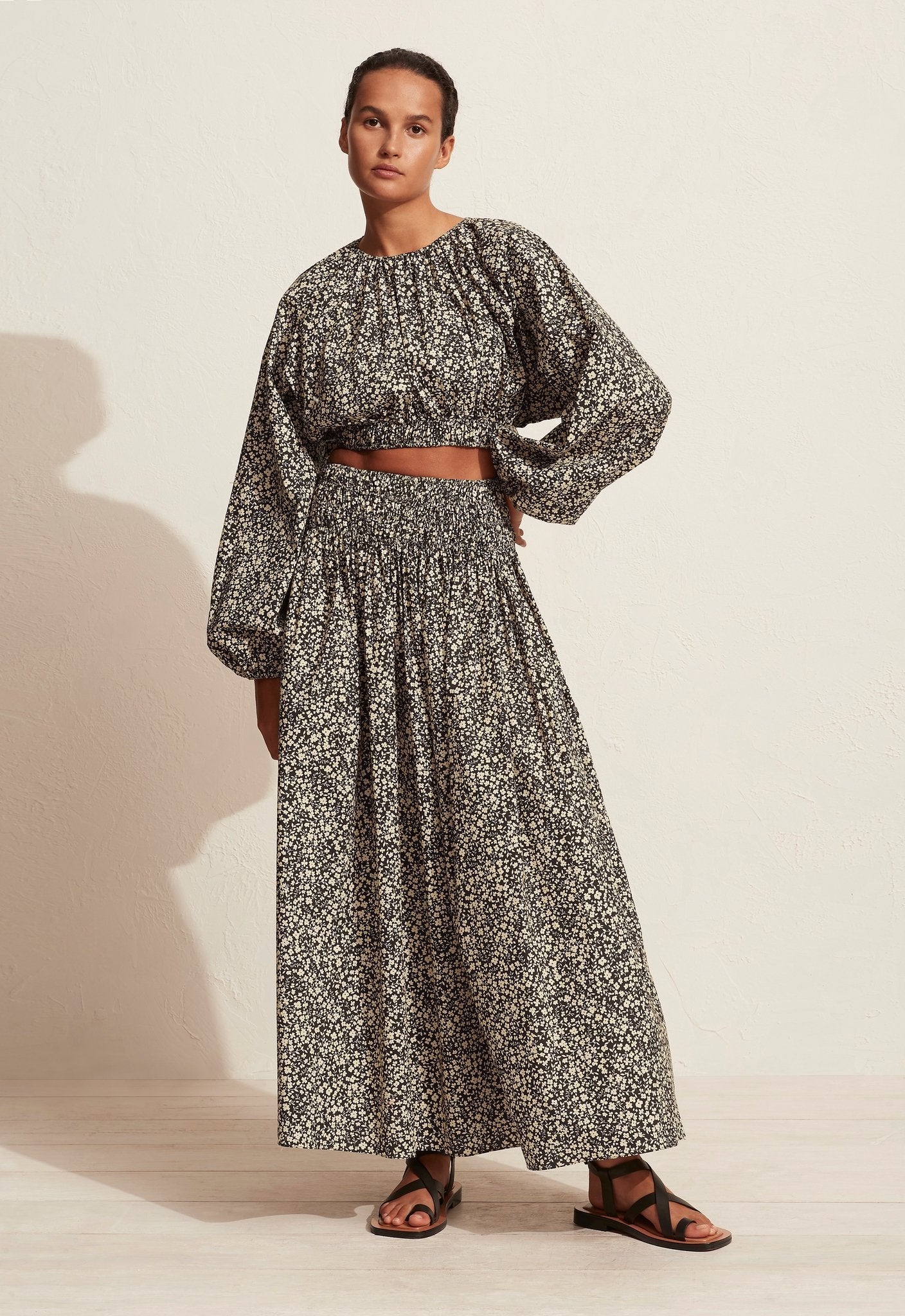 THE SHIRRED BLOUSE - GOLDEN PRIMROSE