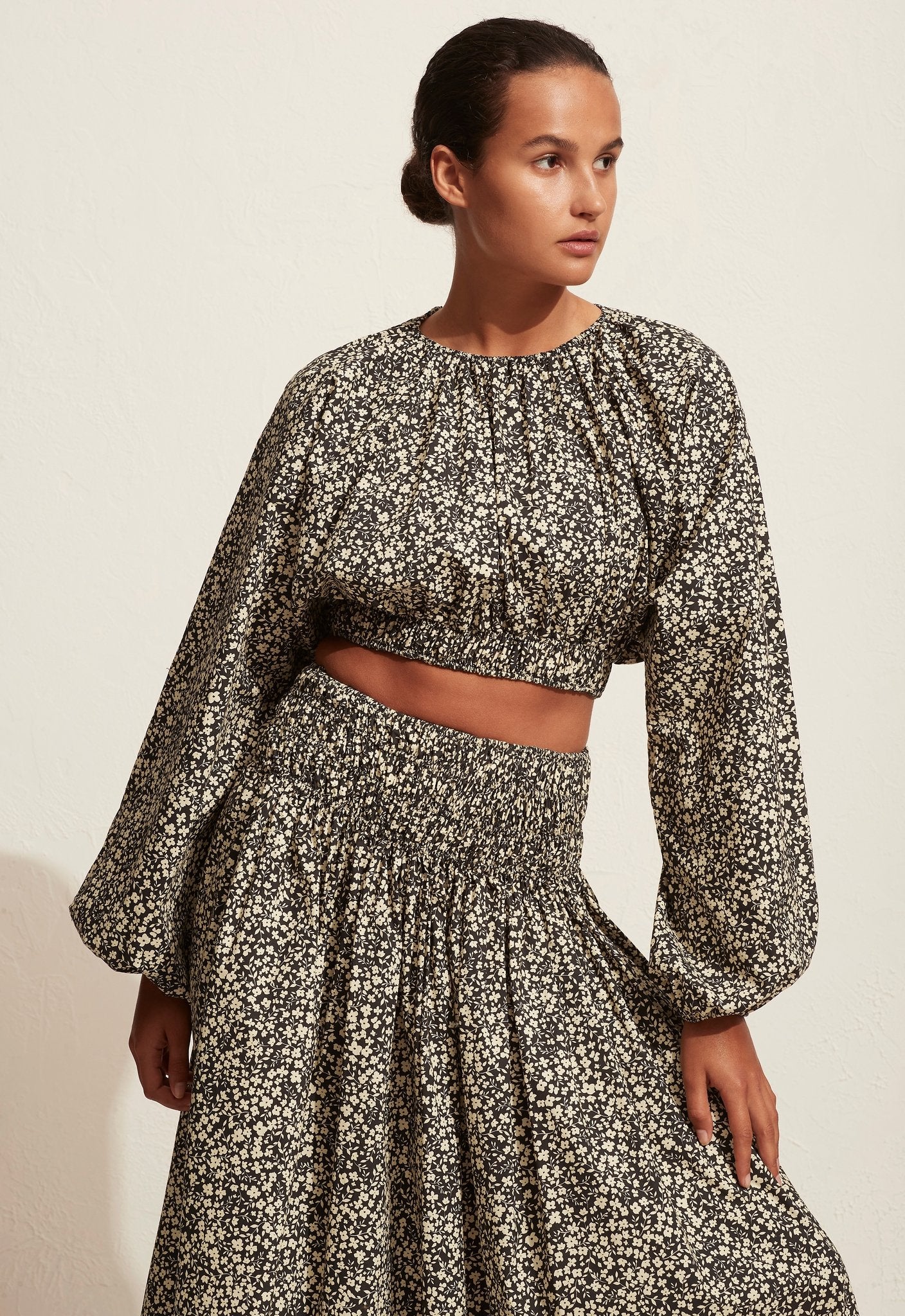 THE SHIRRED BLOUSE - GOLDEN PRIMROSE