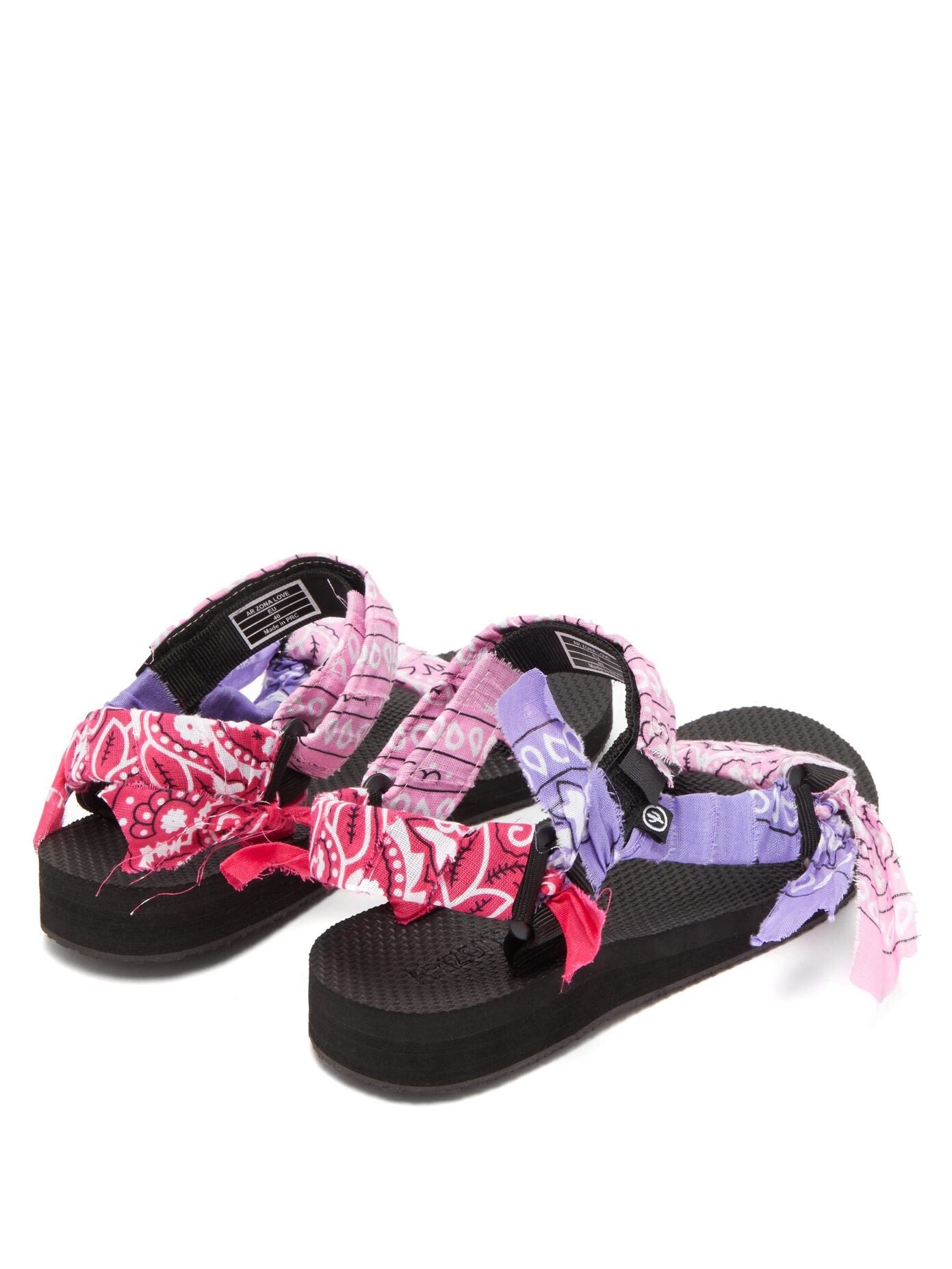 TREKKY SANDAL - MIXED PINK BANDANA