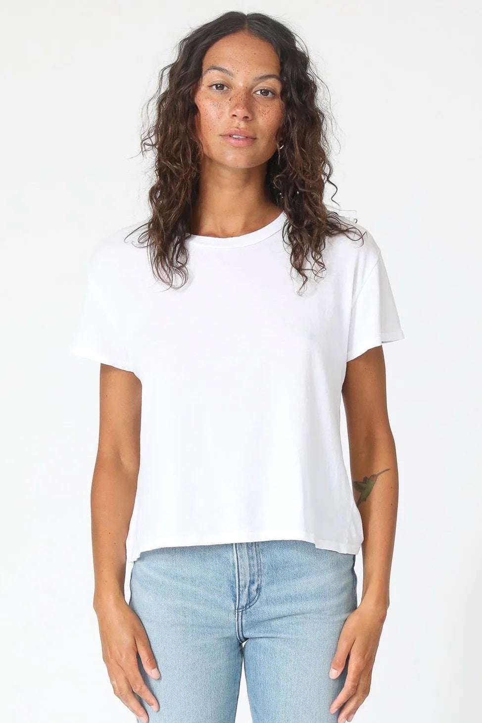 HARLEY BOXY CREW - WHITE