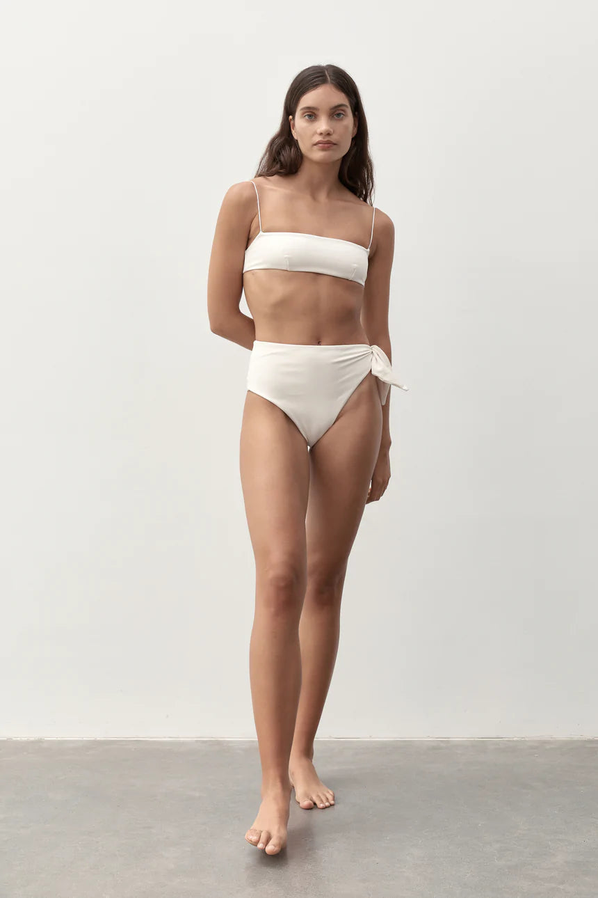 FINE STRAP BANDEAU - ECRU