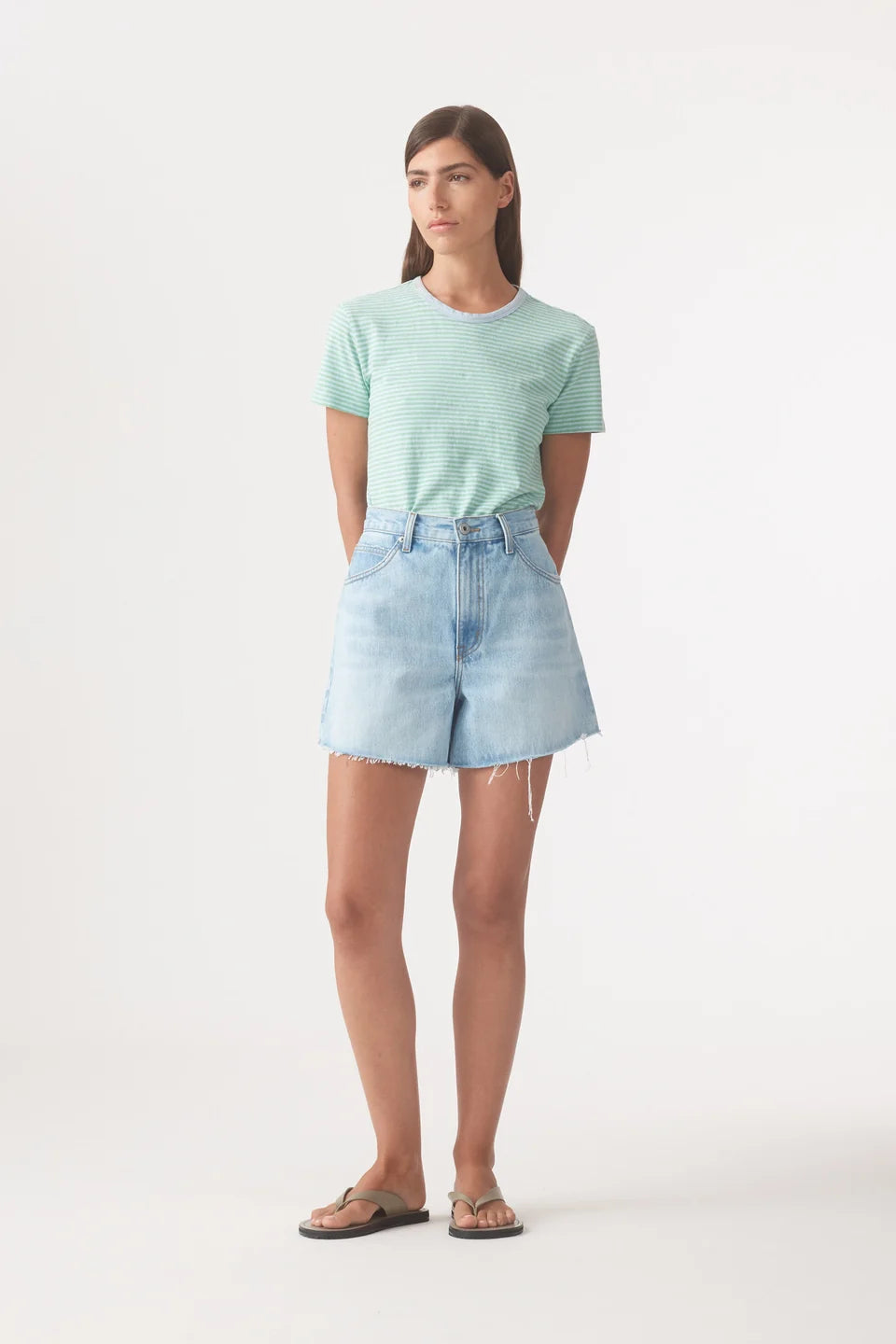 EDIE HIGH RELAXED SHORT - ICE