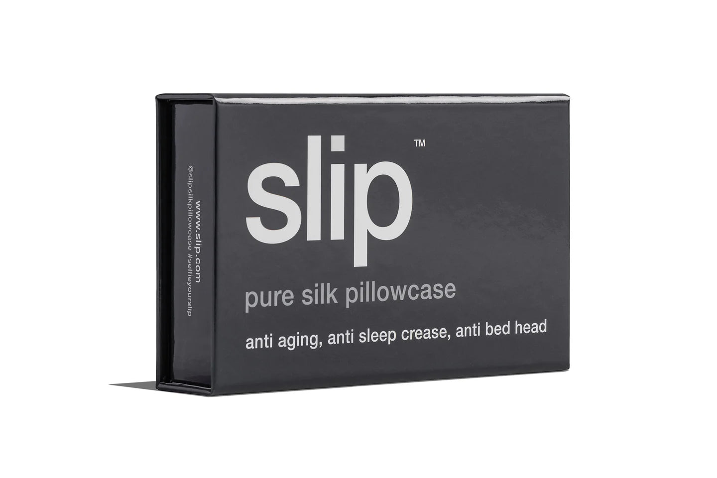SLIP PURE SILK QUEEN PILLOWCASE - CHARCOAL