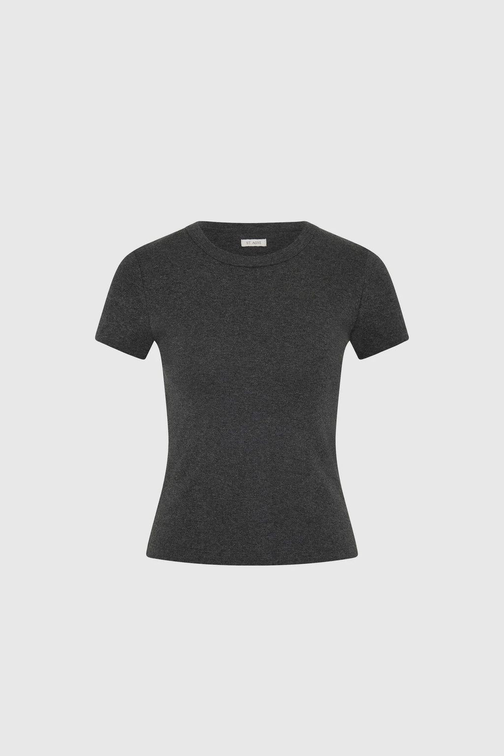 ORGANIC COTTON BABY TEE - CHARCOAL MELANGE