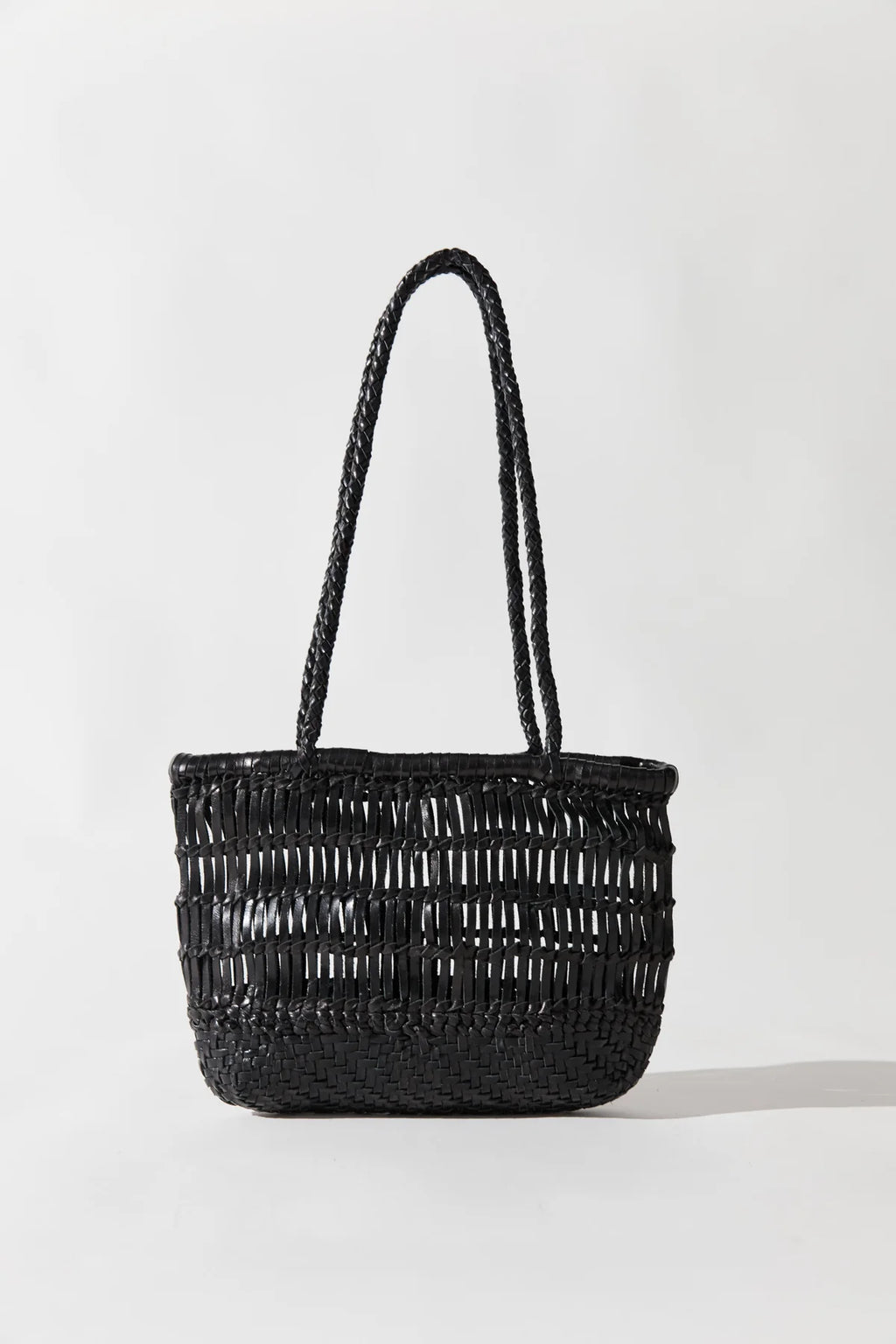 TEXTURED PETIT BAGU - BLACK
