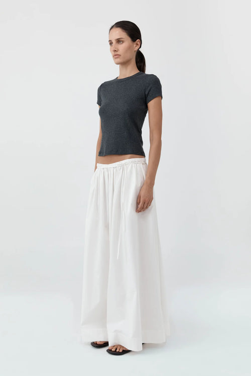 (PRE-ORDER) ORGANIC COTTON BABY TEE - CHARCOAL MELANGE