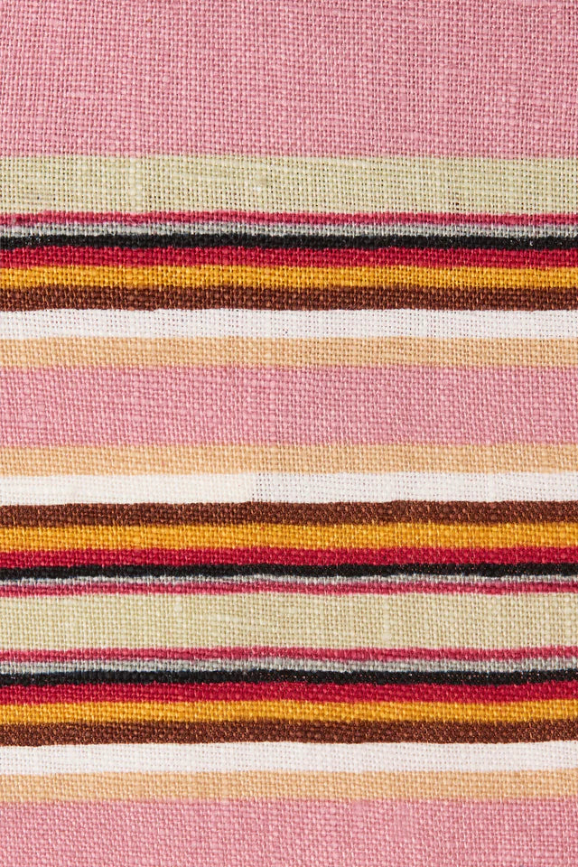 YOLINA MAXI DRESS- BARRAGAN STRIPE DUSTY MAUVE