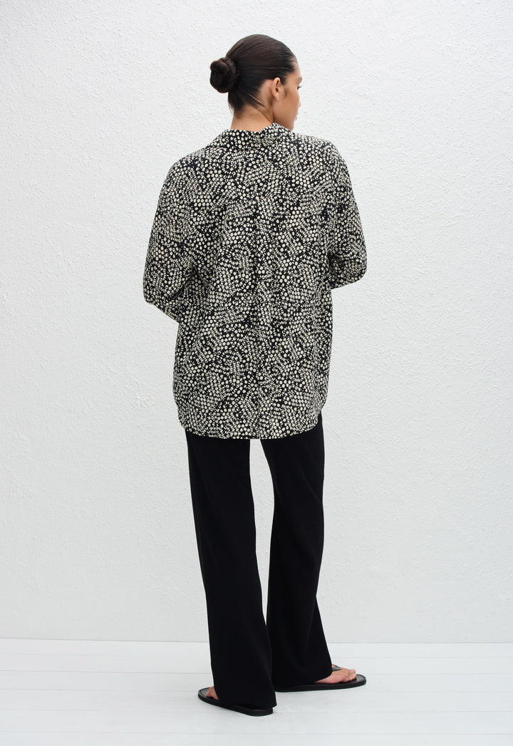 LONG SLEEVE SILK SHIRT - KYOTO