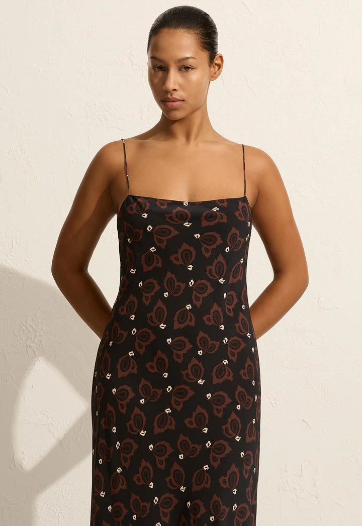 SQUARE SLIP DRESS - CASABLANCA