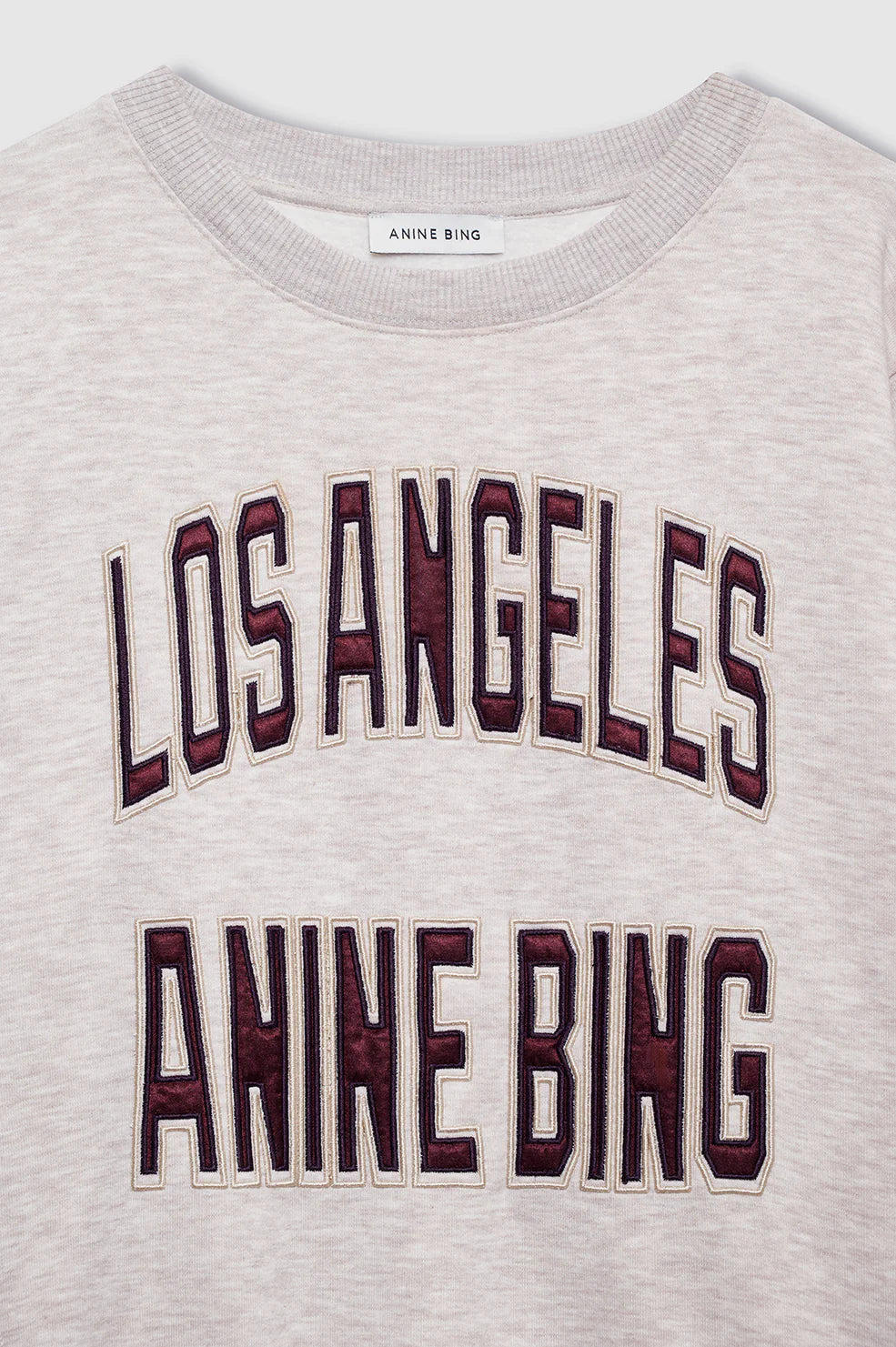 HARRY SHRUNKEN SWEATSHIRT LA - OATMEAL MELANGE