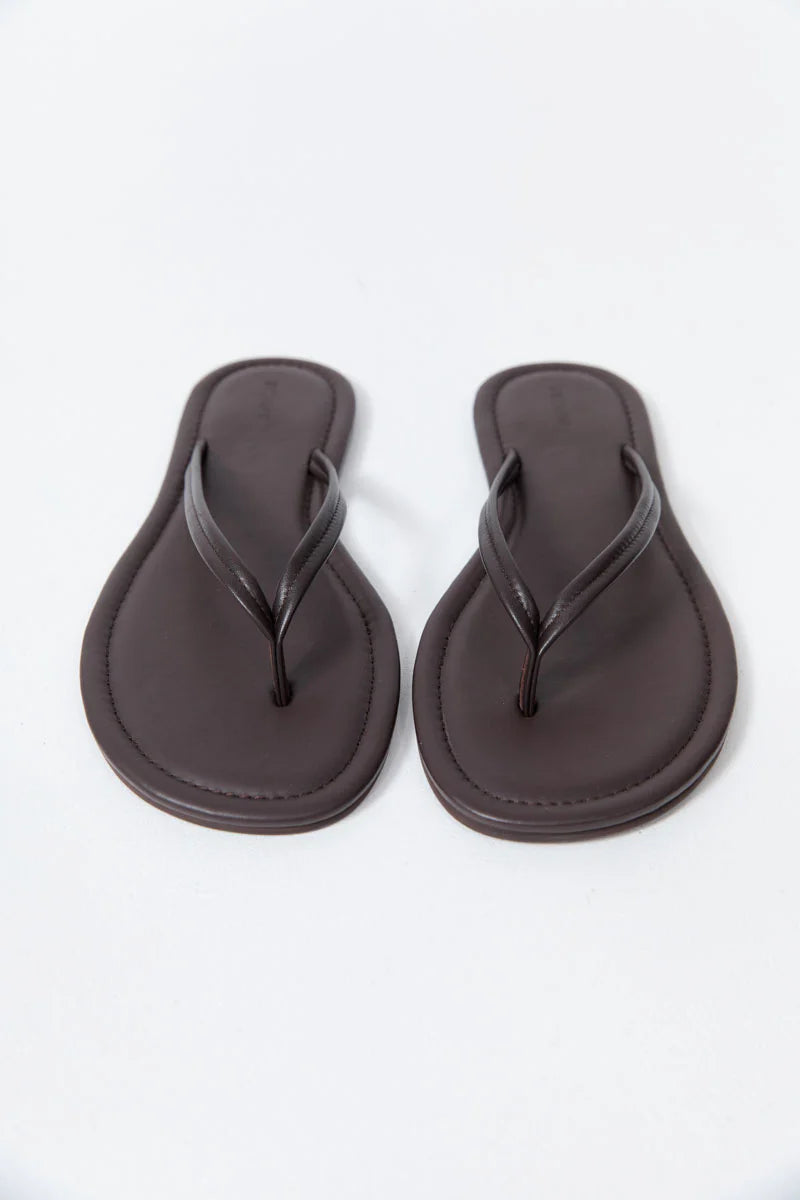 THONG DETAIL SLIDE - COFFEE