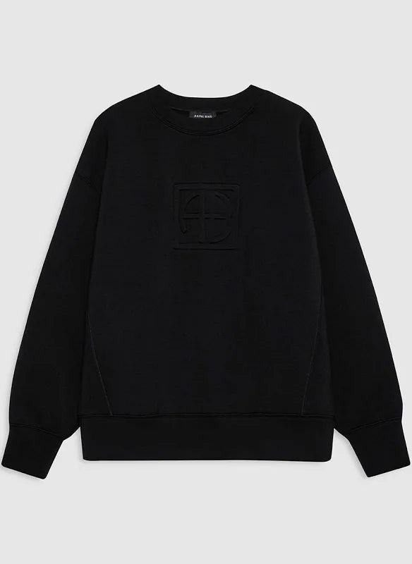 ALTO SWEATSHIRT FRAMED MONOGRAM - BLACK