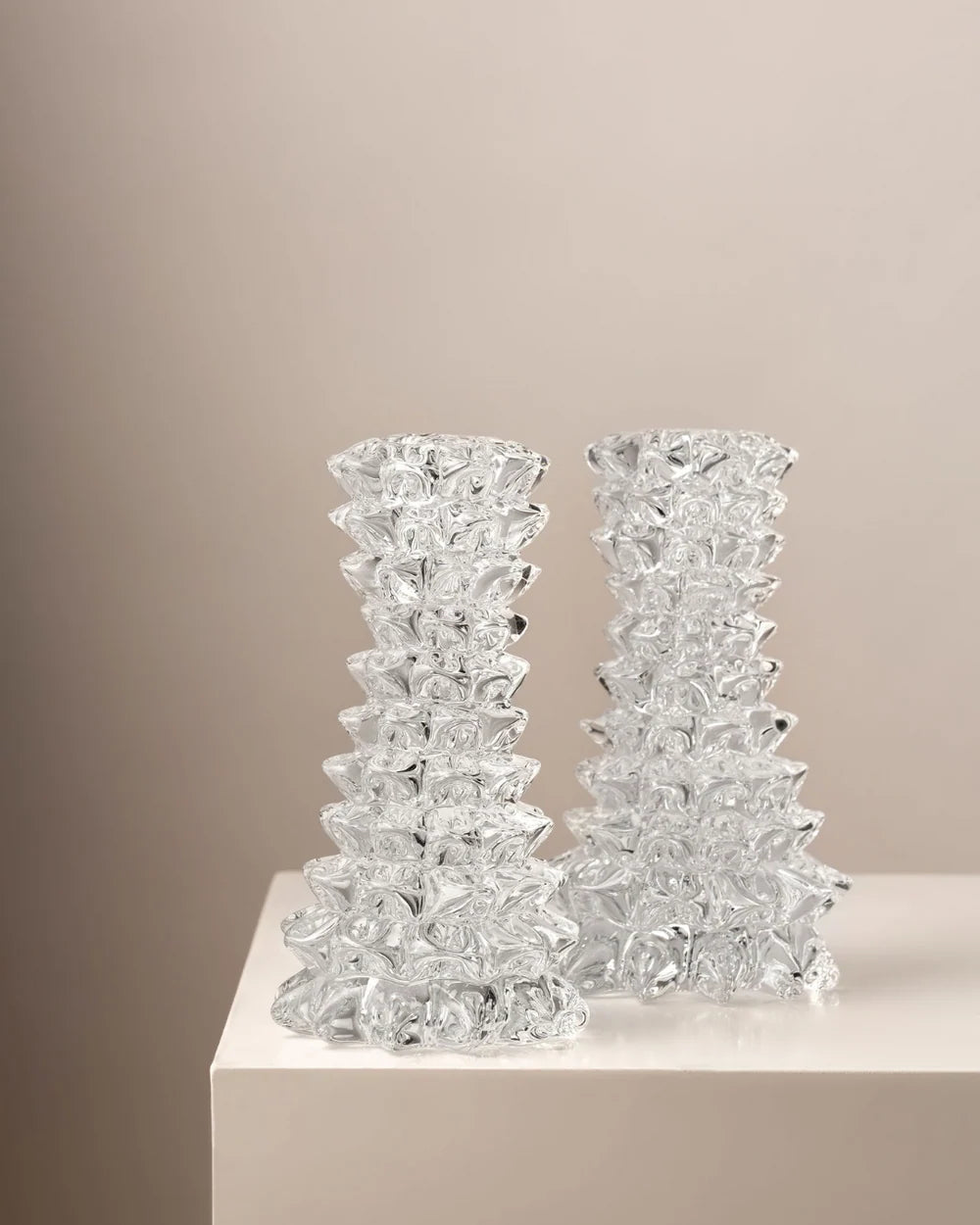 (PRE-ORDER) FIAMMA CANDLESTICK - CLEAR