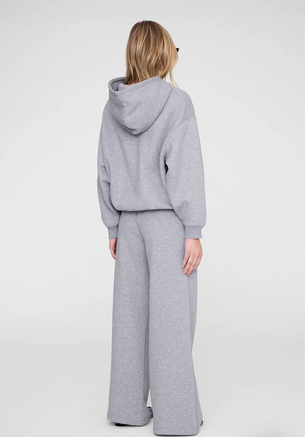 KACEY SWEATPANT MONOGRAM - MEDIUM HEATHER GREY