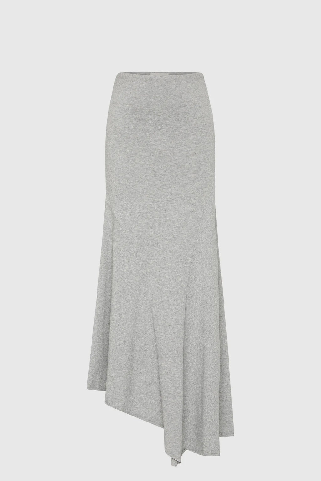 STRAPLESS COTTON JERSEY DRESS - LIGHT GREY MARLE