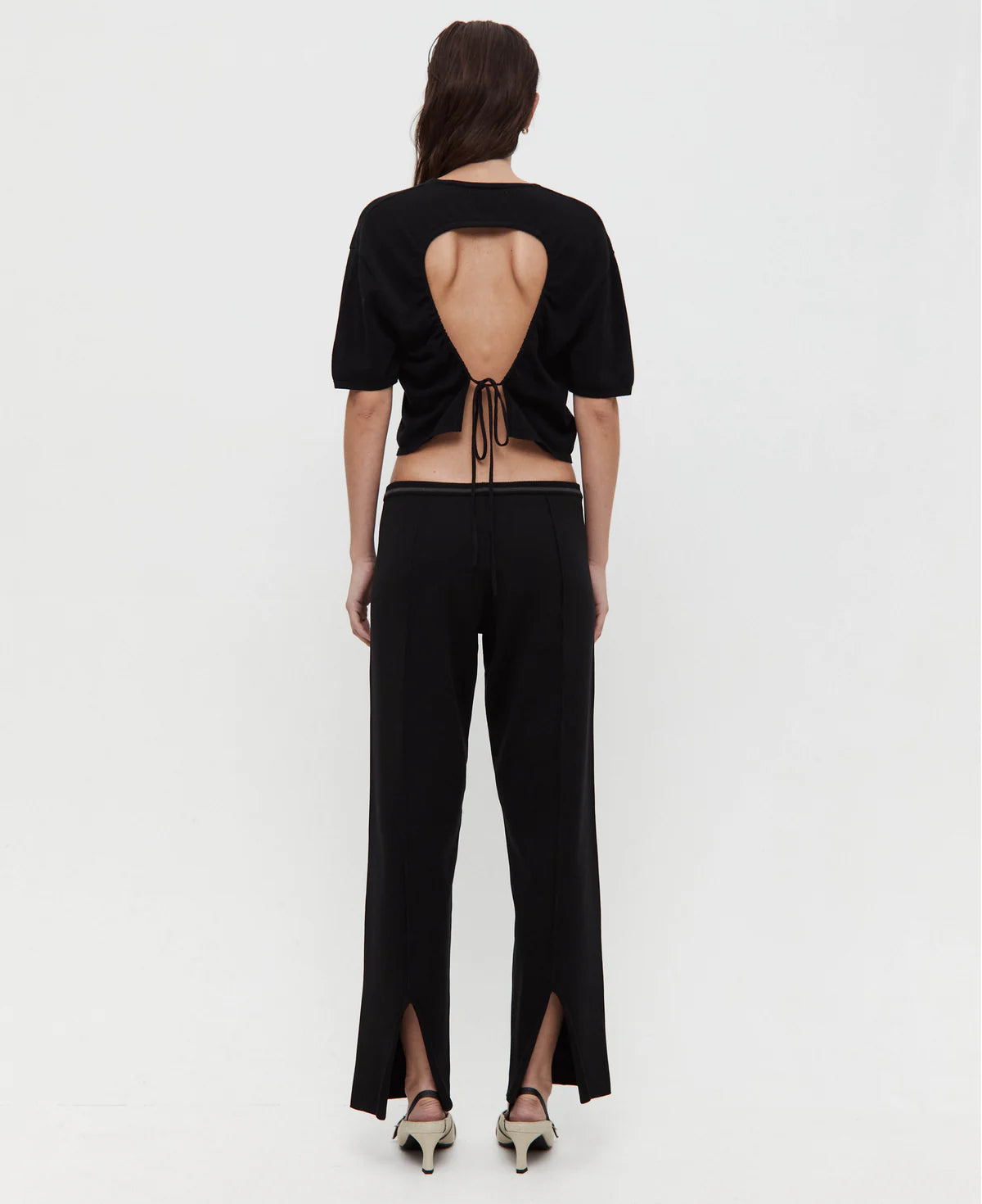 LOW RISE JONI PANT - BLACK