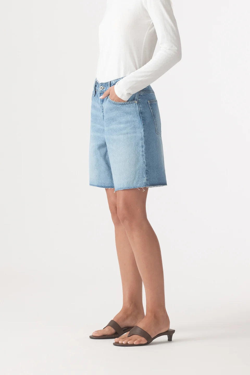 MARTHA MID LONG SHORT - VINTAGE BLUE