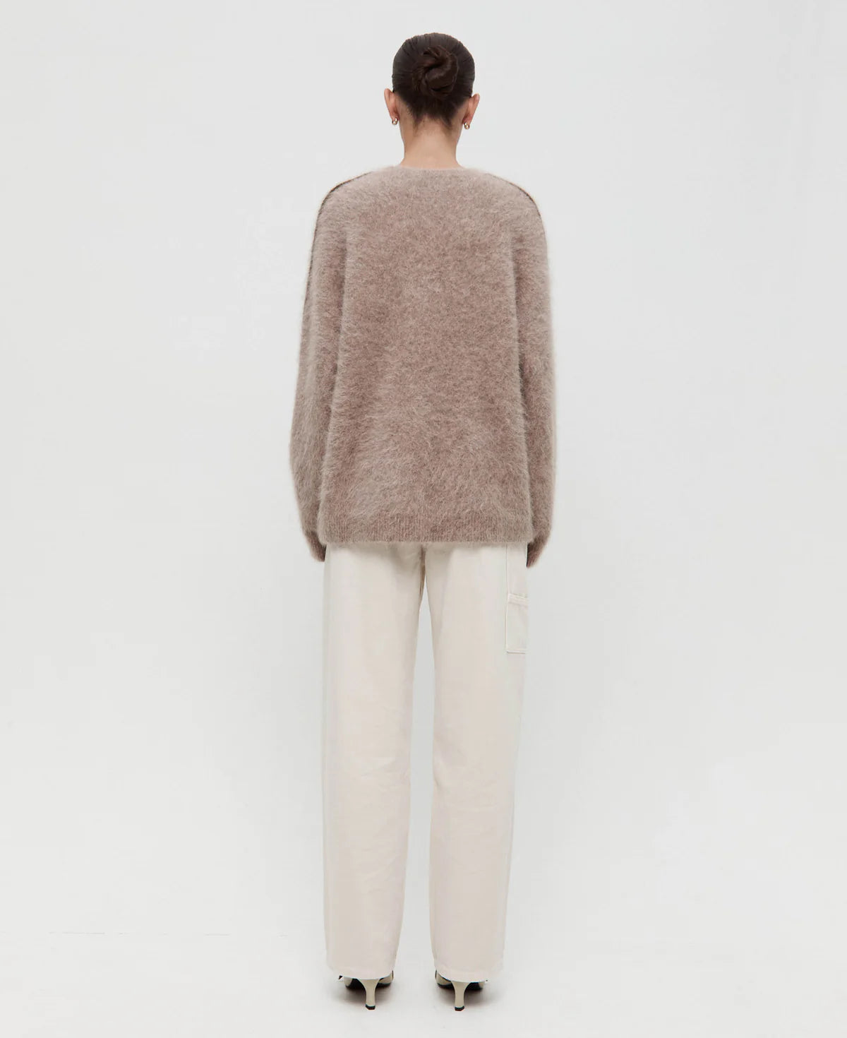 VEGETABLE DYE UTILITY JEAN - BONE WHITE