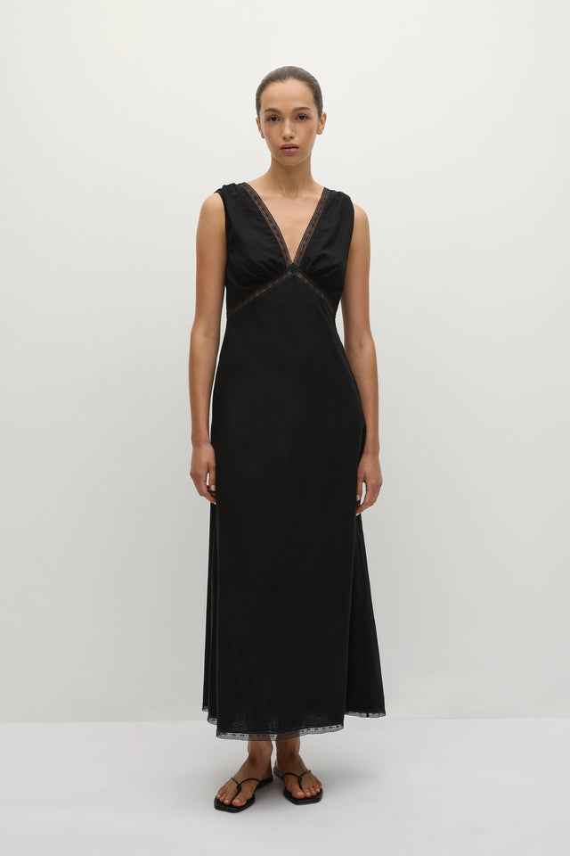 DENISE MAXI DRESS - BLACK