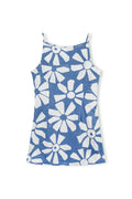 GEO FLOWER COTTON MINI DRESS - GEO FLOWER