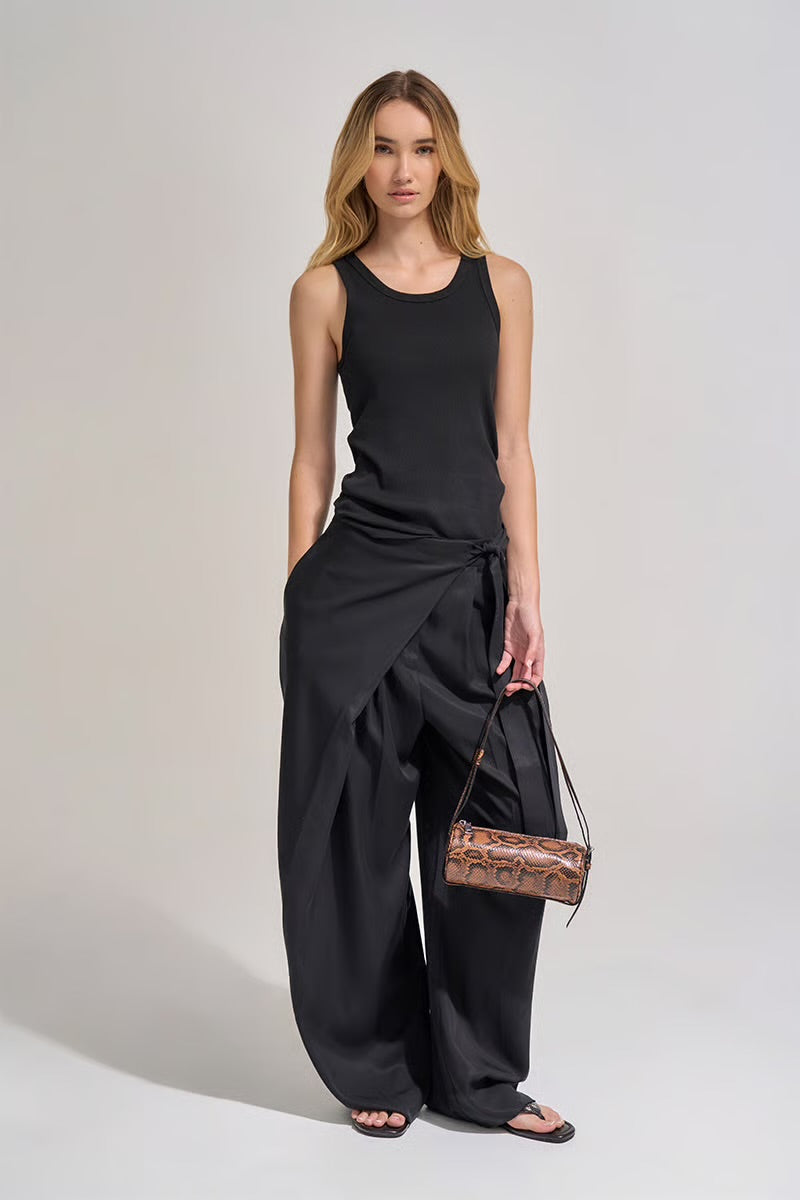BROOKE MINI BARREL BAG - BRUNETTE PYTHON