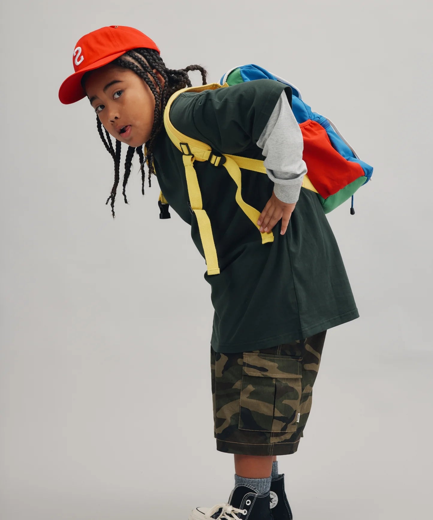 SCHOOL BAG - BLUE/RED