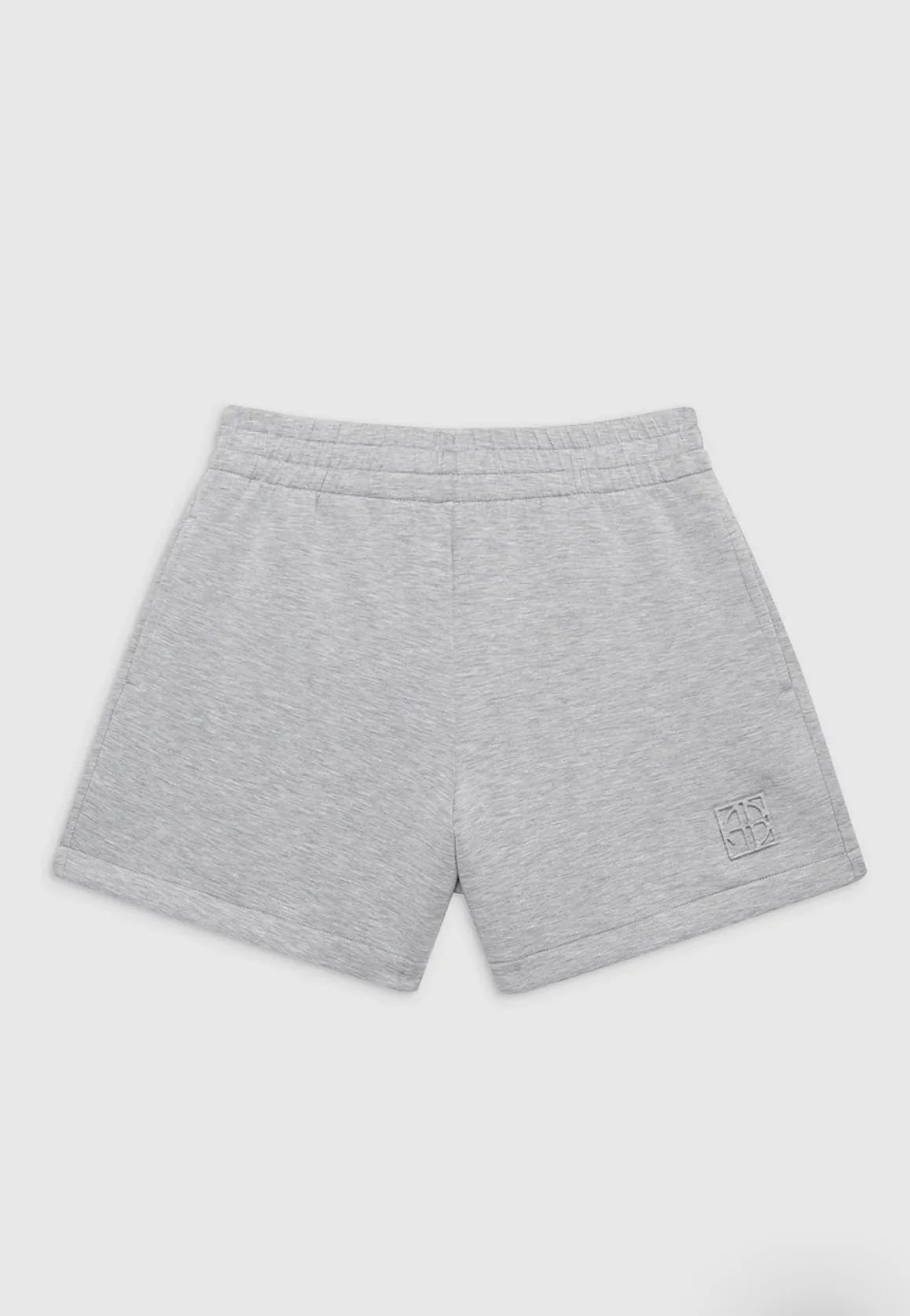 KAM SHORT FRAMED MONOGRAM - HEATHER GREY