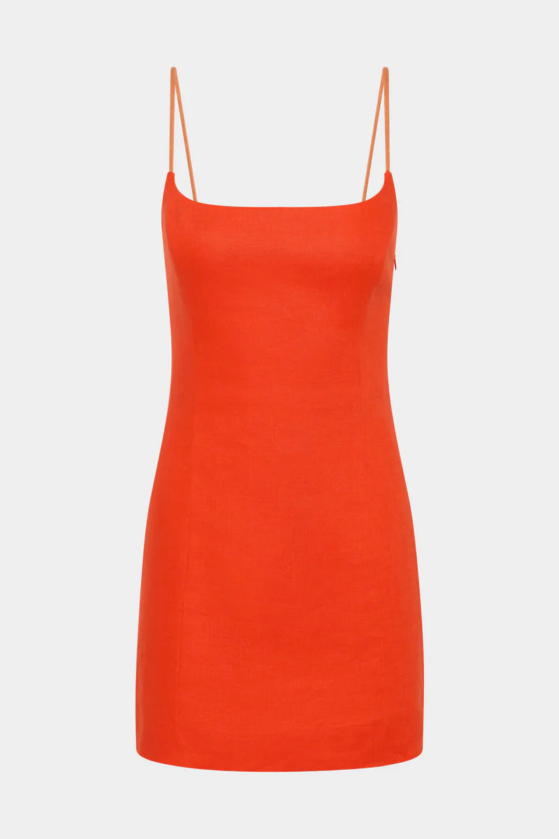 PANETTONE MINI DRESS - TANGERINE