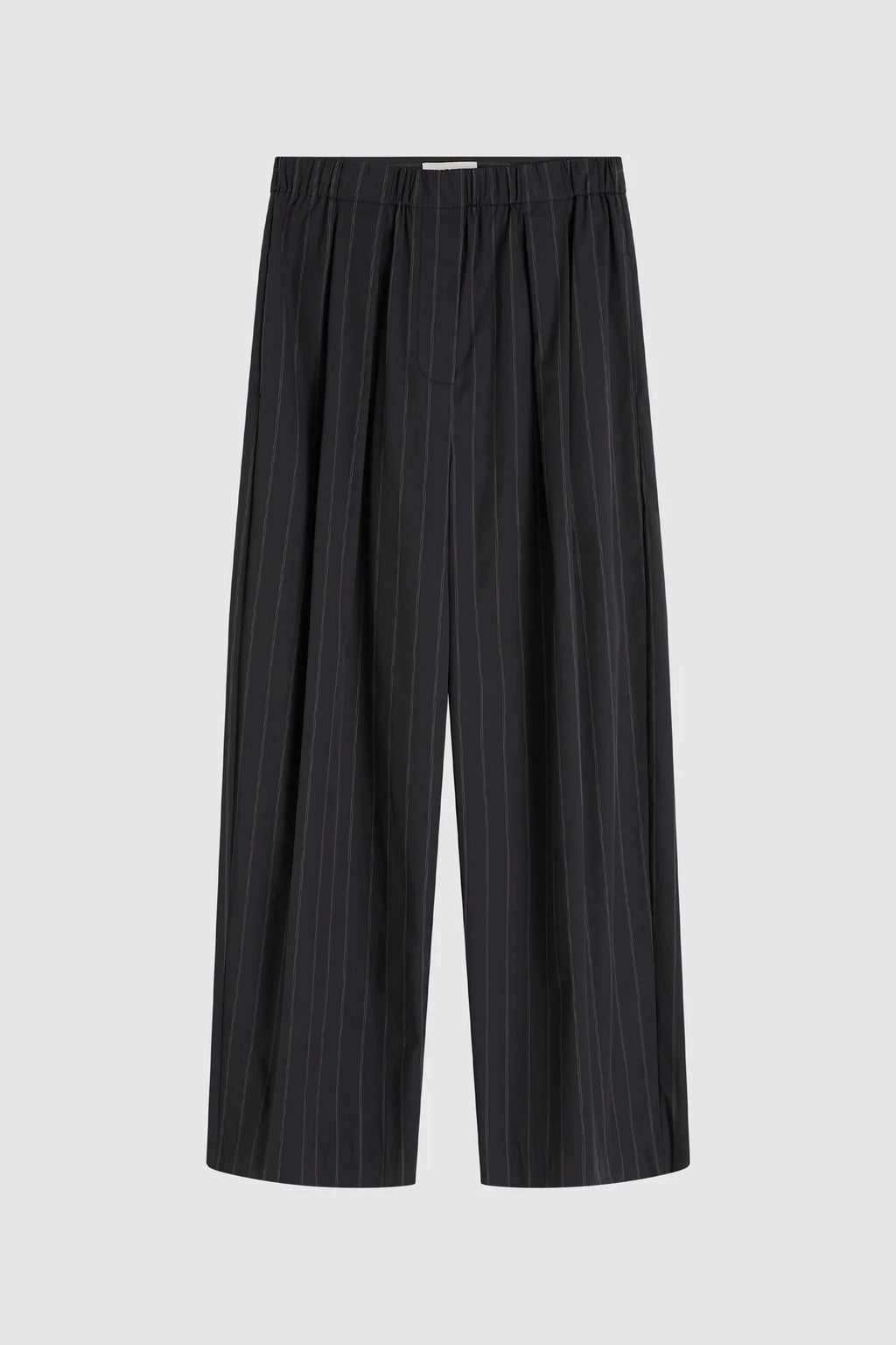 STRIPE RELAXED PLEAT PANT - INK STRIPE