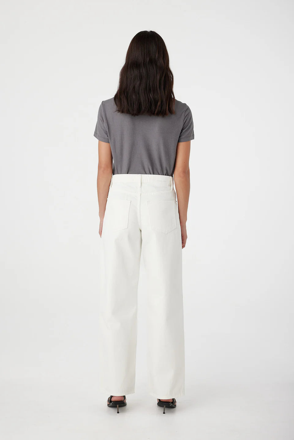 AVRIL MID SLOUCHY WIDE LEG - WHITE