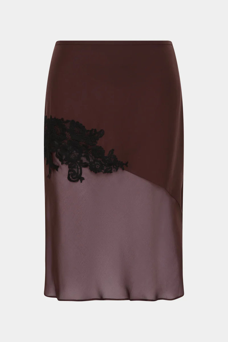 (PRE-ORDER) NORIA MIDI SKIRT - DARK PLUM